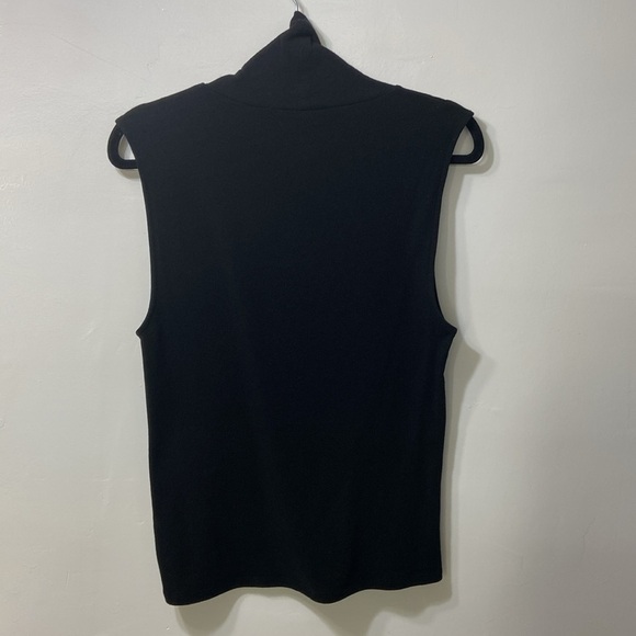 Vince, Women’s Black,Turtleneck, Armhole T-Shirt.Size-Large - Picture 2 of 10